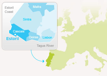 Estoril, Portugal region map